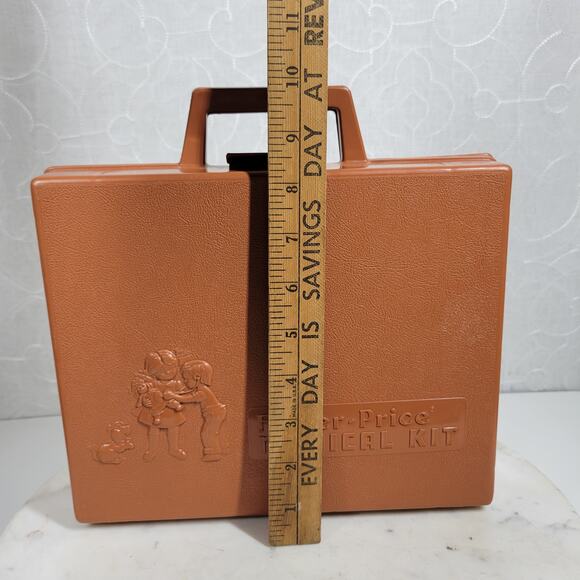 Vtg Fisher Price Medical Kit 1970s Dr Nurse Kit Case Kids Pretend Play Toy - Picture 5 of 15